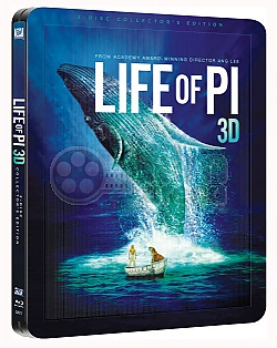 PÍ A JEHO ŽIVOT + LENTIKULÁRNÍ MAGNET + 40S BOOKLET 3D + 2D Steelbook™ Limitovaná sběratelská edice + DÁREK fólie na SteelBook™